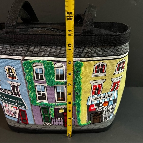 Lulu Guinness London Portobello House Tote Bag Trimmings Antiques Embroidered - Picture 12 of 13